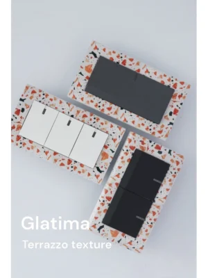 switchpapa水磨石紋框 適用Glatima
