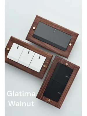 switchpapa螺絲式黑胡桃框 適用GLATIMA